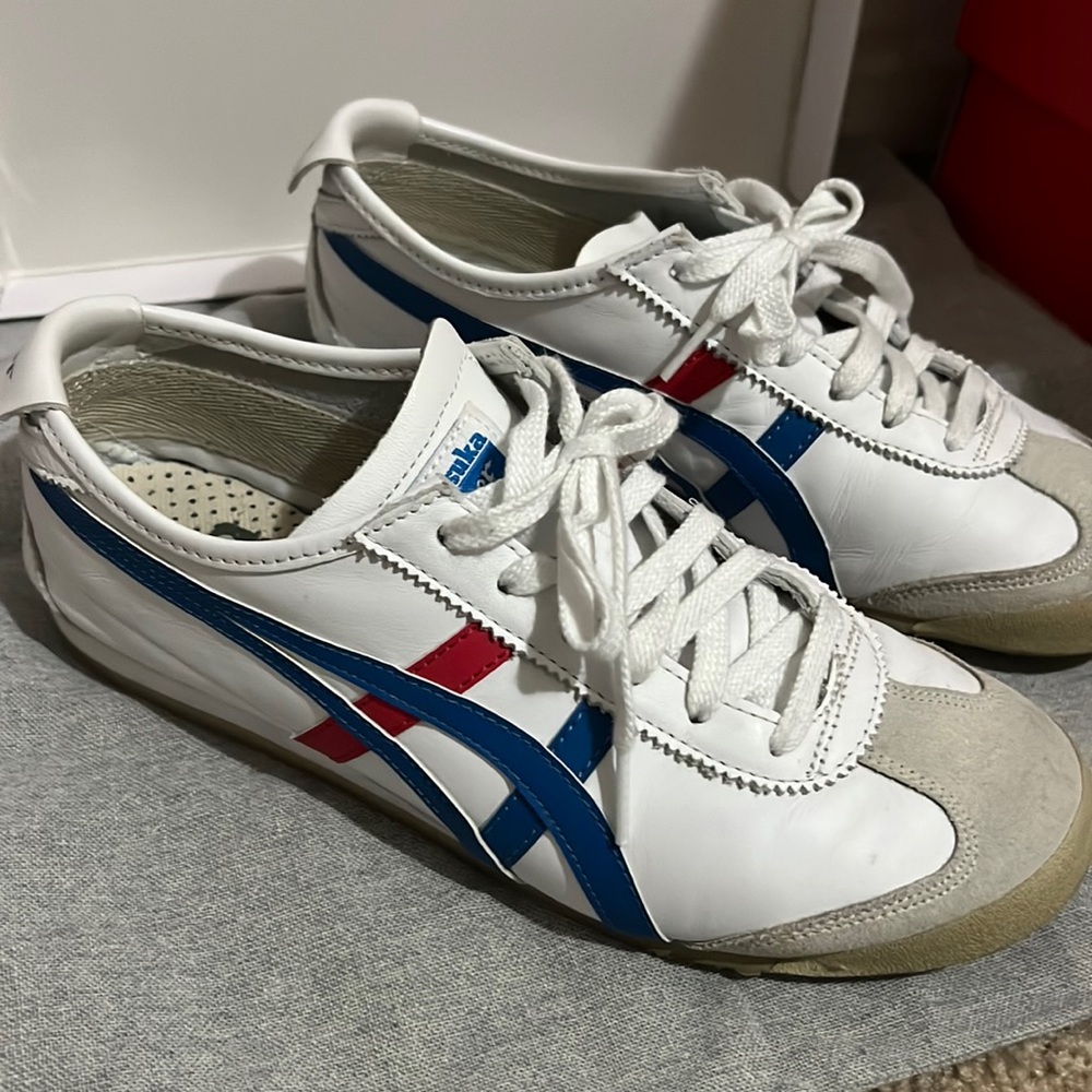 Tiger Onitsuka red white and blue